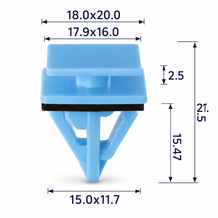 Клипса пластиковая для Hyundai, Kia ОЕМ: 877583L000 (87758-3L000). (молдинги).